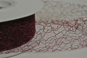 Deco, 25m/ 30mm Spiderweb, rubin Deco, 25m/ 30mm Spiderweb, rubin
