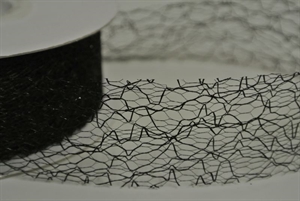 Deco, 25m/ 30mm Spiderweb, schwarz Deco, 25m/ 30mm Spiderweb, schwarz