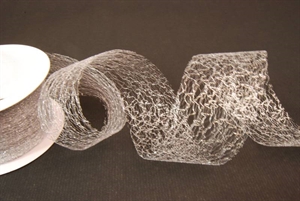 Deco, 25m/ 50mm Spiderweb, silber Deco, 25m/ 50mm Spiderweb, silber
