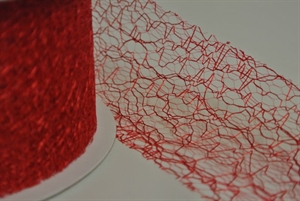 Deco, 25m/ 50mm Spiderweb, rot Deco, 25m/ 50mm Spiderweb, rot