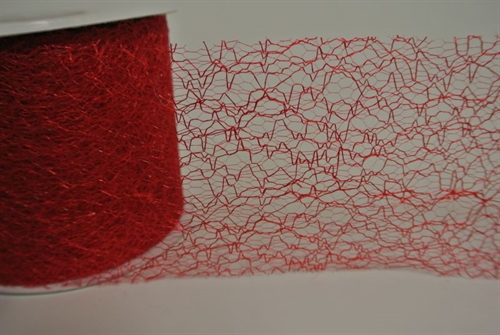 Deco, 25m/ 80mm Spiderweb, rot Deco, 25m/ 80mm Spiderweb, rot