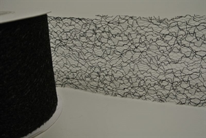 Deco, 25m/ 80mm Spiderweb, schwarz Deco, 25m/ 80mm Spiderweb, schwarz