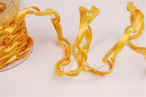 Band 10m/ 40mm, Nature Wolle Mab, gelb Band 10m/ 40mm, Nature Wolle Mab, gelb