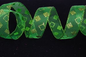 Band, 10m/ 25mm Würfel, grün Band, 10m/ 25mm Würfel, grün