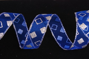 Band, 10m/ 25mm Würfel, blau Band, 10m/ 25mm Würfel, blau