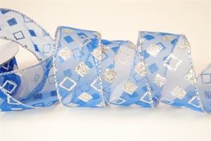 Band, 10m/ 40mm Würfel, blau Band, 10m/ 40mm Würfel, blau