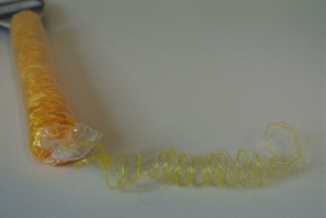 Band 120m/ 15 Gr, Deco Locke, gelb Band 120m/ 15 Gr, Deco Locke, gelb