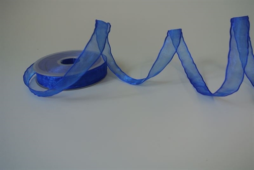 Band 25m/ 15mm, Shiny single color, Draht, royalblau Band 25m/ 15mm, Shiny single color, Draht, royalblau