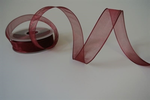 Band 25m/ 22mm, Shiny single color, Draht, burgundy Band 25m/ 22mm, Shiny single color, Draht, burgundy