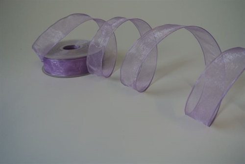 Band 25m/ 22mm, Shiny single color, Draht, flieder Band 25m/ 22mm, Shiny single color, Draht, flieder