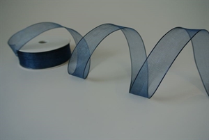 Band 25m/ 22mm, Shiny single color, Draht, dblau Band 25m/ 22mm, Shiny single color, Draht, dblau