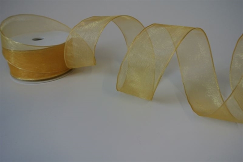 Band 25m/ 38mm, Shiny single color - Draht, natur Band 25m/ 38mm, Shiny single color - Draht, natur