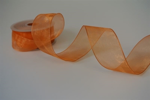 Band 25m/ 38mm, Shiny single color, Draht, orange Band 25m/ 38mm, Shiny single color, Draht, orange