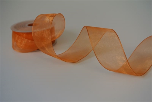 Band 25m/ 38mm, Shiny single color, Draht, orange Band 25m/ 38mm, Shiny single color, Draht, orange