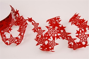 Band 10y/ 30mm, Sterne, rot Band 10y/ 30mm, Sterne, rot