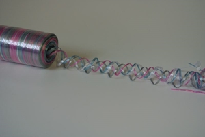 Band 4x 50m/ 1mm, Bastfiber, pink/silber Band 4x 50m/ 1mm, Bastfiber, pink/silber