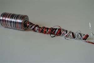 Band 4x 50m/ 1mm, Bastfiber, schwarz/rot Band 4x 50m/ 1mm, Bastfiber, schwarz/rot