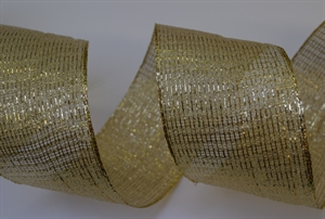 Band 20m/ 65mm, Lurex-Netz, gold Band 20m/ 65mm, Lurex-Netz, gold
