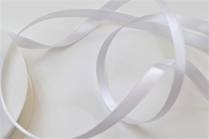 Band 25m/ 07mm, Double face Satin, weiss Band 25m/ 07mm, Double face Satin, weiss