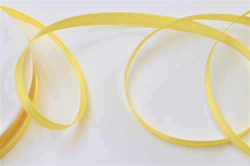 Band 25m/ 07mm, Double face Satin, gelb Band 25m/ 07mm, Double face Satin, gelb