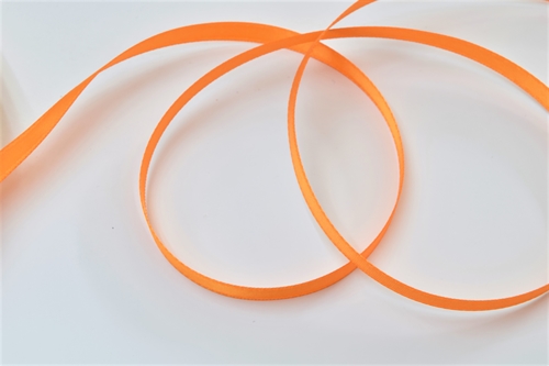 Band 25m/ 07mm, Double face Satin, mandarin Band 25m/ 07mm, Double face Satin, mandarin