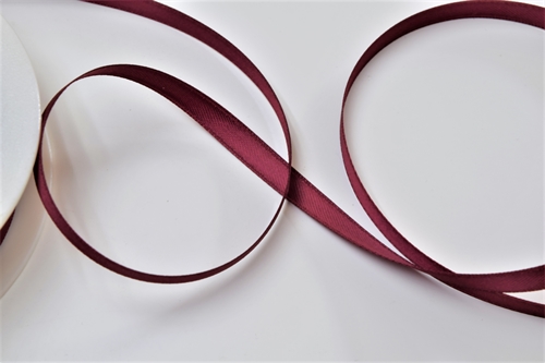 Band 25m/ 07mm, Double face Satin, bordeaux Band 25m/ 07mm, Double face Satin, bordeaux