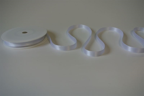 Band 25m/ 10mm, Double face Satin, weiss Band 25m/ 10mm, Double face Satin, weiss