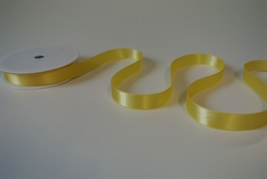 Band 25m/ 15mm, Double face Satin, citronengelb Band 25m/ 15mm, Double face Satin, citronengelb
