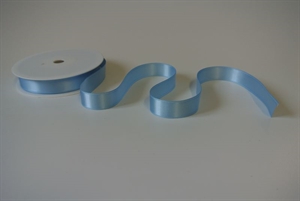 Band 25m/ 15mm, Double face Satin, lichtblau Band 25m/ 15mm, Double face Satin, lichtblau