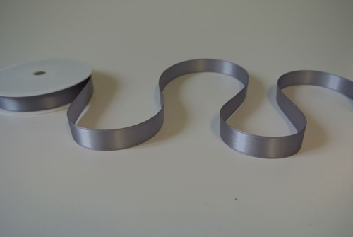 Band 25m/ 15mm, Double face Satin, grau Band 25m/ 15mm, Double face Satin, grau
