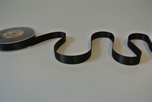 Band 25m/ 15mm, Double face Satin, schwarz Band 25m/ 15mm, Double face Satin, schwarz