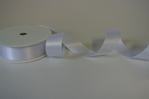 Band 25m/ 25mm, Double face Satin, weiss