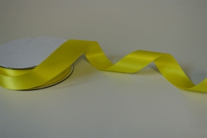 Band 25m/ 25mm, Double face Satin, citronengelb Band 25m/ 25mm, Double face Satin, citronengelb