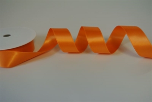 Band 25m/ 25mm, Double face Satin, mandarin Band 25m/ 25mm, Double face Satin, mandarin