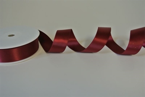 Band 25m/ 25mm, Double face Satin, bordeaux Band 25m/ 25mm, Double face Satin, bordeaux