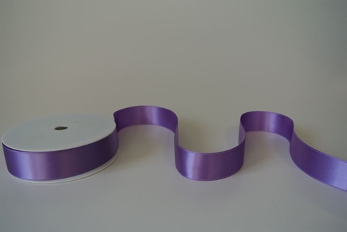 Band 25m/ 25mm, Double face Satin, lila