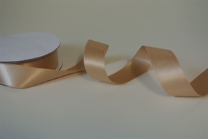 Band 25m/ 25mm, Double face Satin, natur Band 25m/ 25mm, Double face Satin, natur