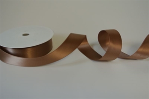 Band 25m/ 25mm, Double face Satin, leber Band 25m/ 25mm, Double face Satin, leber