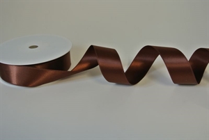 Band 25m/ 25mm, Double face Satin, chocobraun Band 25m/ 25mm, Double face Satin, chocobraun