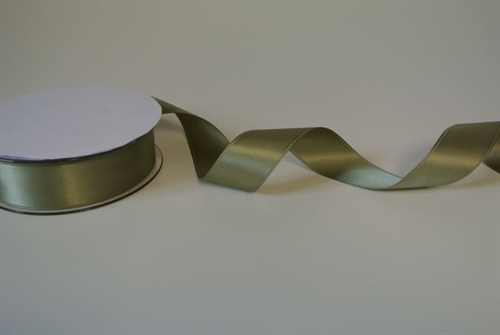 Band 25m/ 25mm, Double face Satin, kaki Band 25m/ 25mm, Double face Satin, kaki