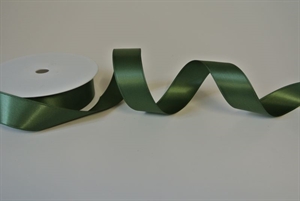 Band 25m/ 25mm, Double face Satin, olive Band 25m/ 25mm, Double face Satin, olive