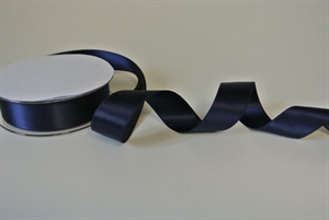 Band 25m/ 25mm, Double face Satin, navy-blau Band 25m/ 25mm, Double face Satin, navy-blau