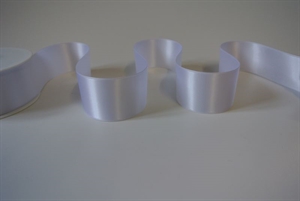 Band 25m/ 40mm, Double face Satin, weiss