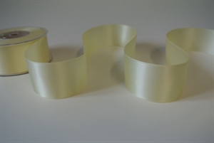 Band 25m/ 40mm, Double face Satin, elfenbein Band 25m/ 40mm, Double face Satin, elfenbein