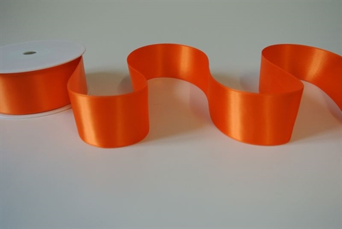 Band 25m/ 40mm, Double face Satin, orange Band 25m/ 40mm, Double face Satin, orange