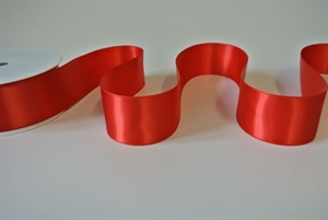 Band 25m/ 40mm, Double face Satin, rot
