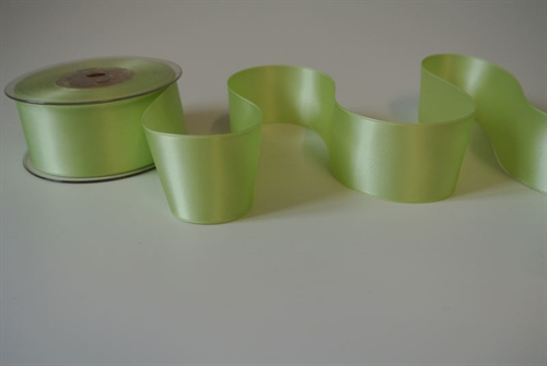 Band 25m/ 40mm, Double face Satin, hgrün Band 25m/ 40mm, Double face Satin, hgrün