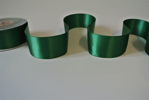 Band 25m/ 40mm, Double face Satin, dgrün Band 25m/ 40mm, Double face Satin, dgrün