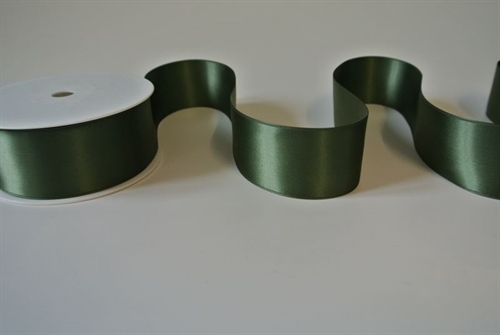 Band 25m/ 40mm, Double face Satin, olive Band 25m/ 40mm, Double face Satin, olive