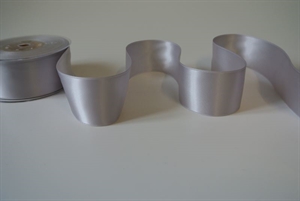 Band 25m/ 40mm, Double face Satin, grau Band 25m/ 40mm, Double face Satin, grau
